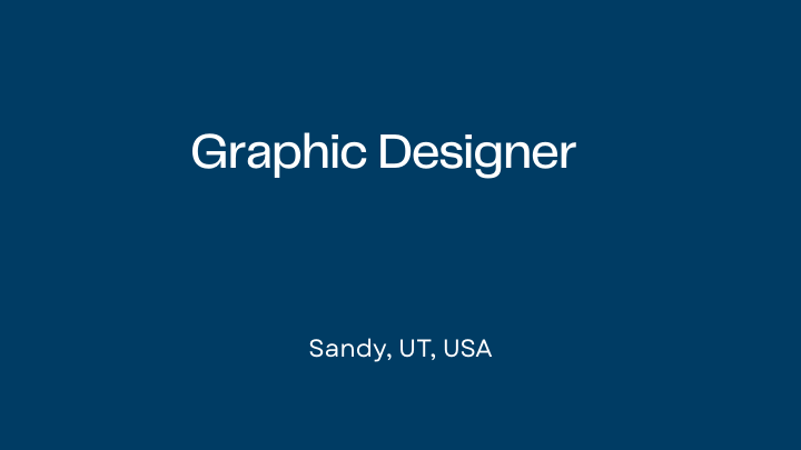 Graphic Designer Utah Jazz Youth