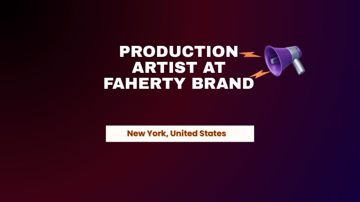 production artist at faherty brand
