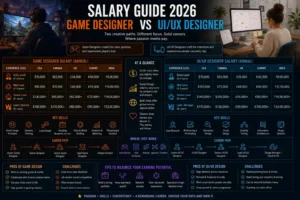 Salary Guide: Game Designer vs UI/UX Designer in 2026
