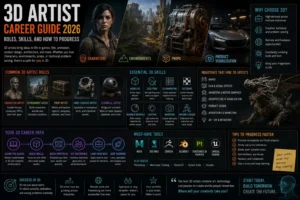 3D Artist Career Guide 2026: Roles, Skills, and How to Progress