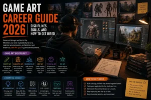 Game Art Career Guide 2026: Disciplines, Skills, and How to Get Hired