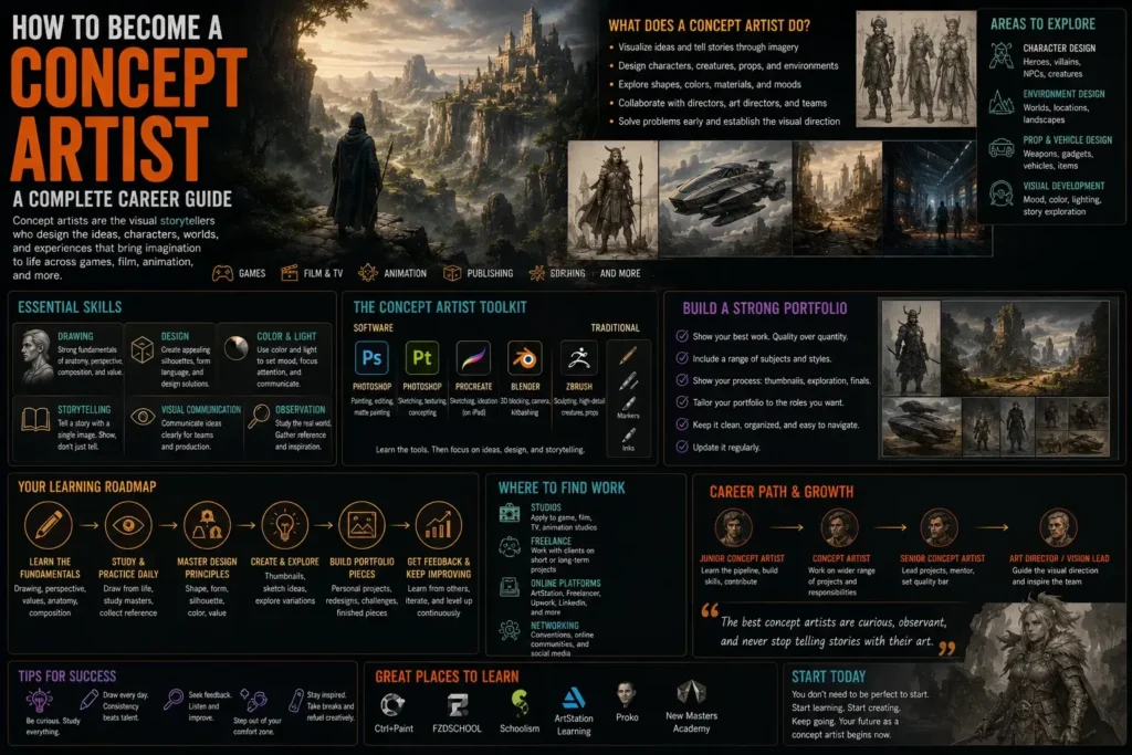 How to Become a Concept Artist: A Complete Career Guide