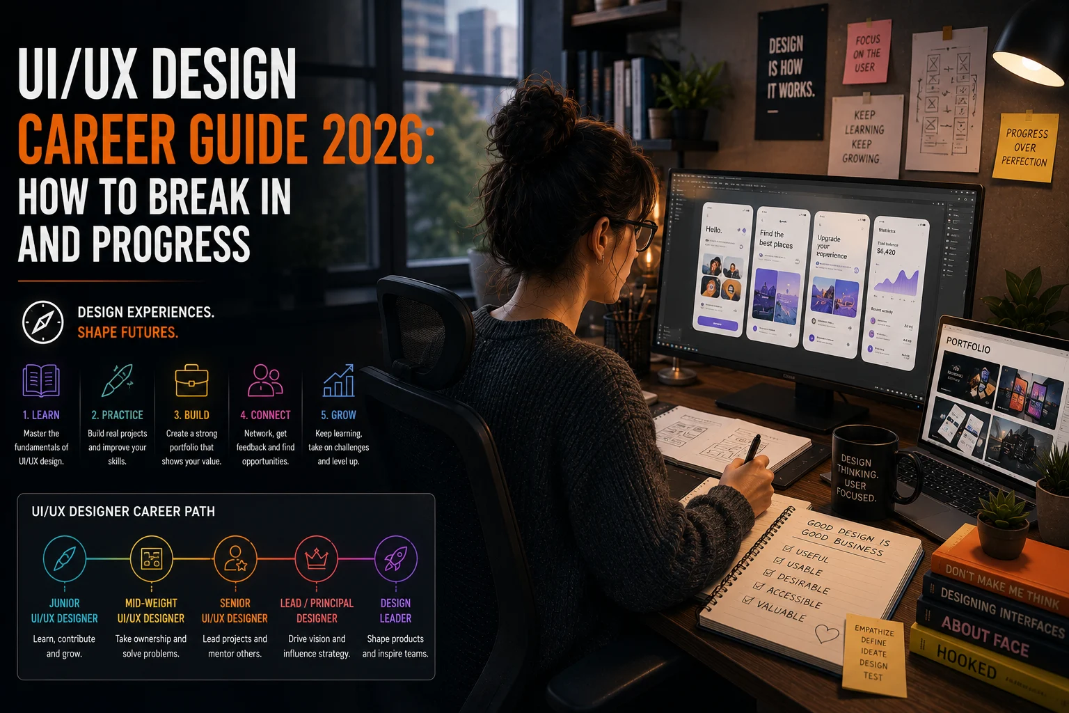 UI/UX Design Career Guide 2026: How to Break In and Progress
