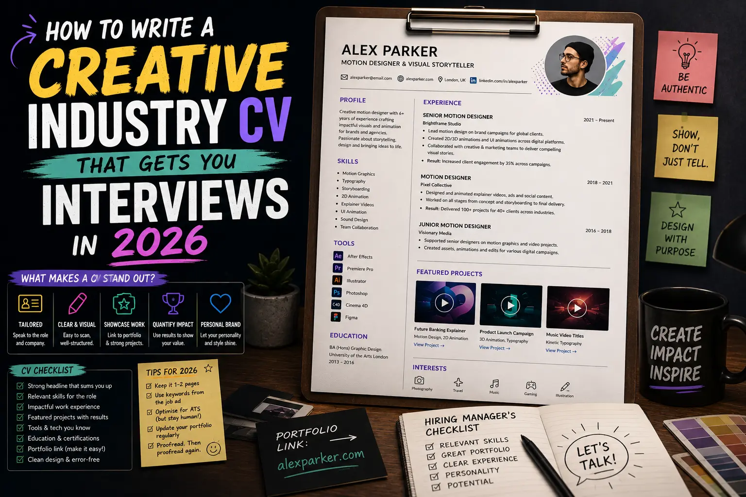 How to Write a Creative Industry CV That Gets You Interviews in 2026